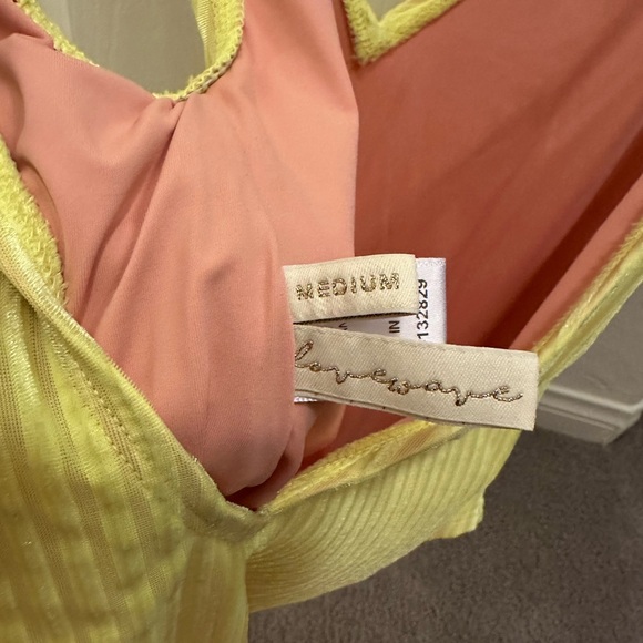 Lovewave x Revolve Neon Ribbed Bodysuit - Sz M - Picture 4 of 4